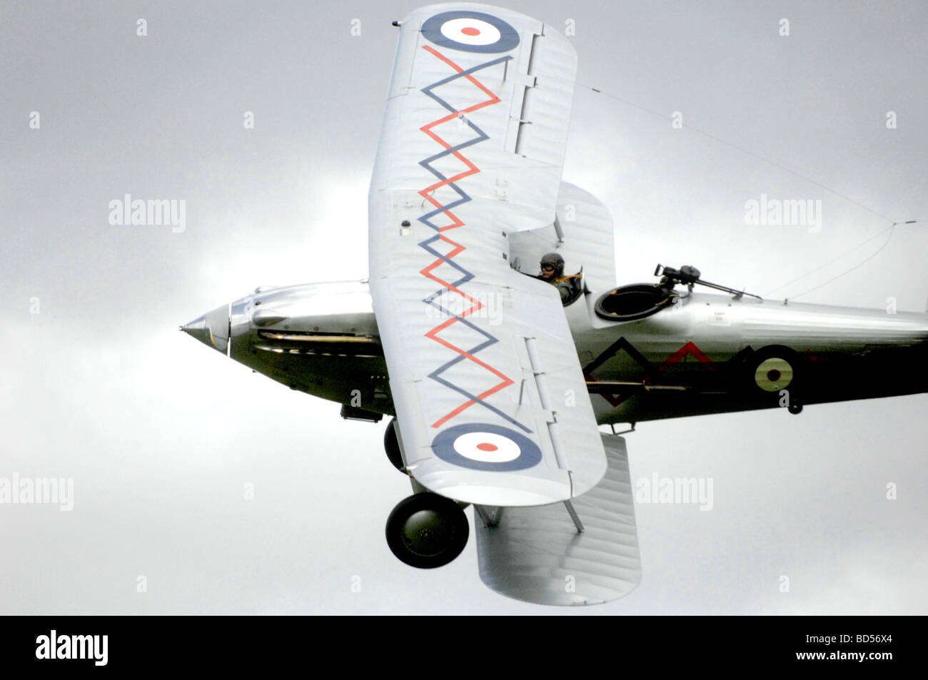 Luftfahrt-Militär-Flugzeug fliegen Air Wing Hawker demon Stockfoto