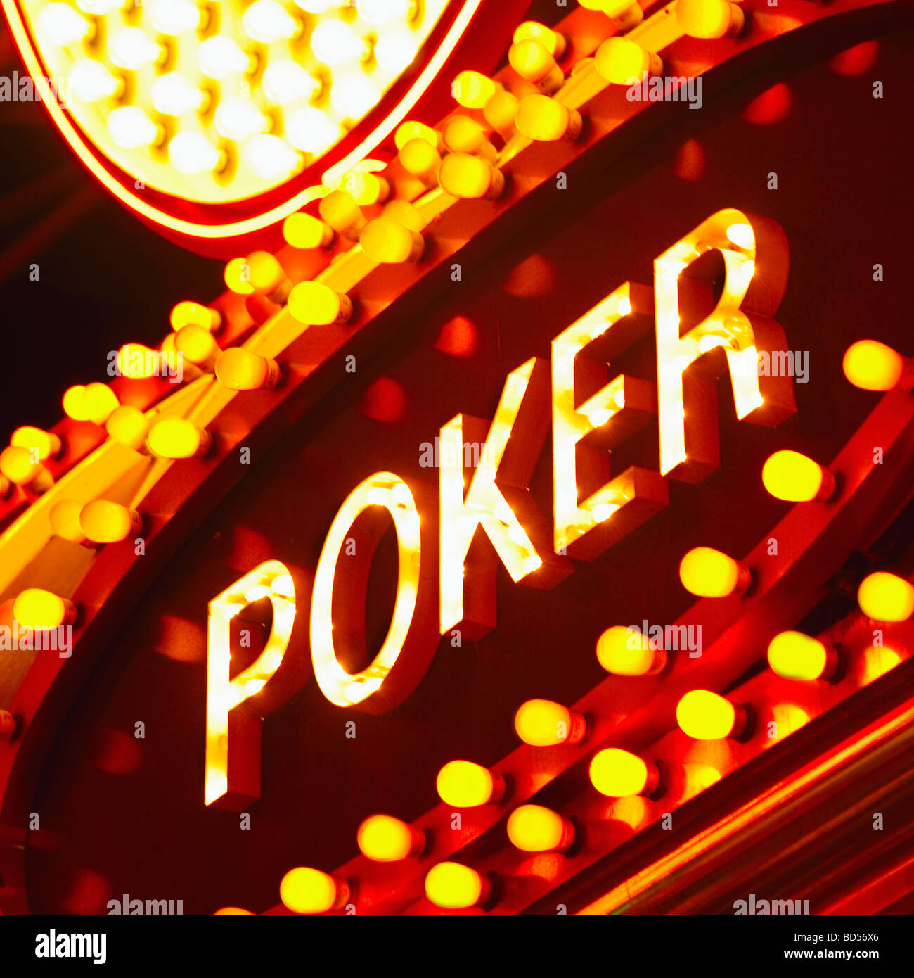 Las Vegas Casino-Schild Stockfoto