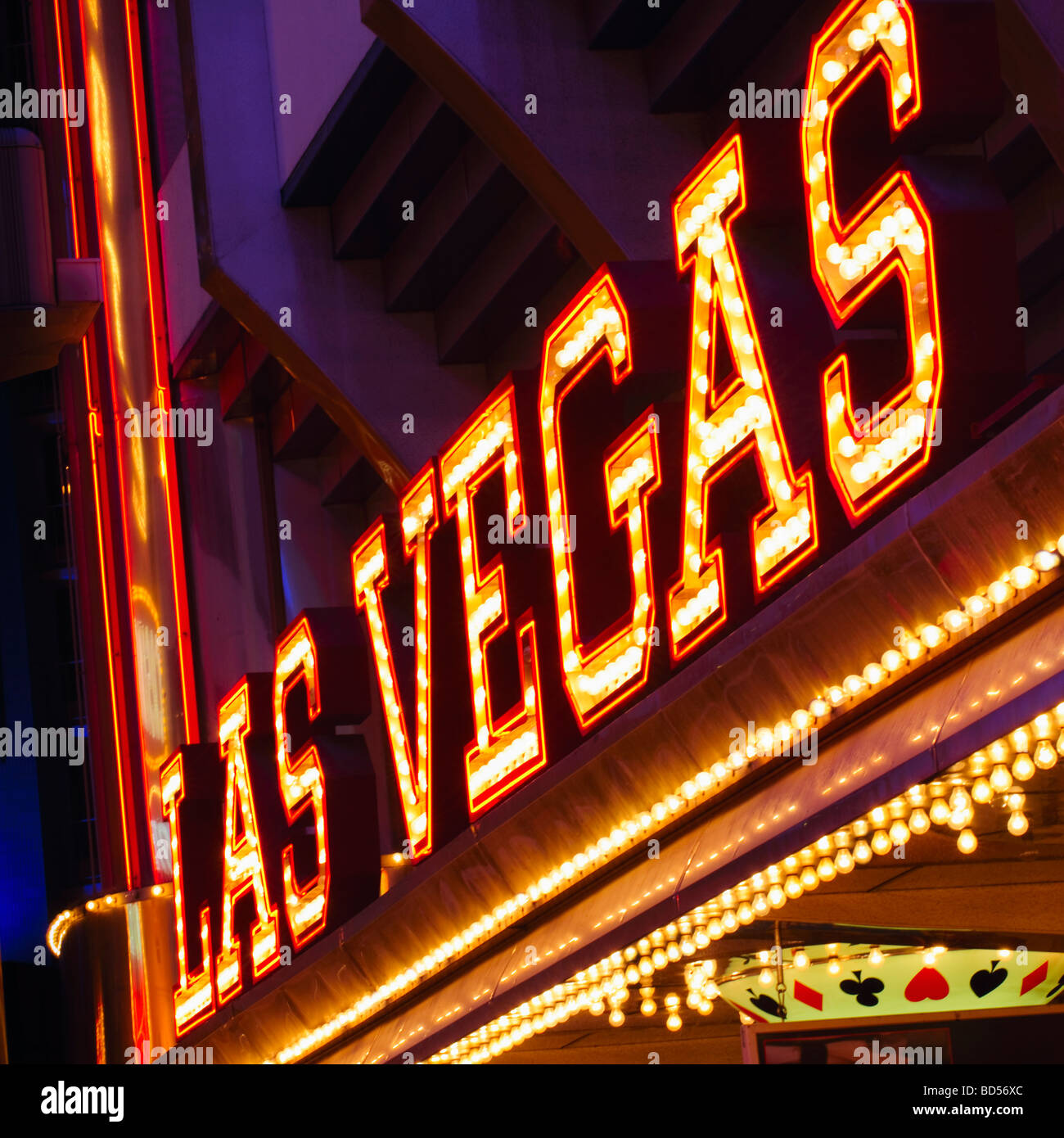 Las Vegas Casino-Schild Stockfoto