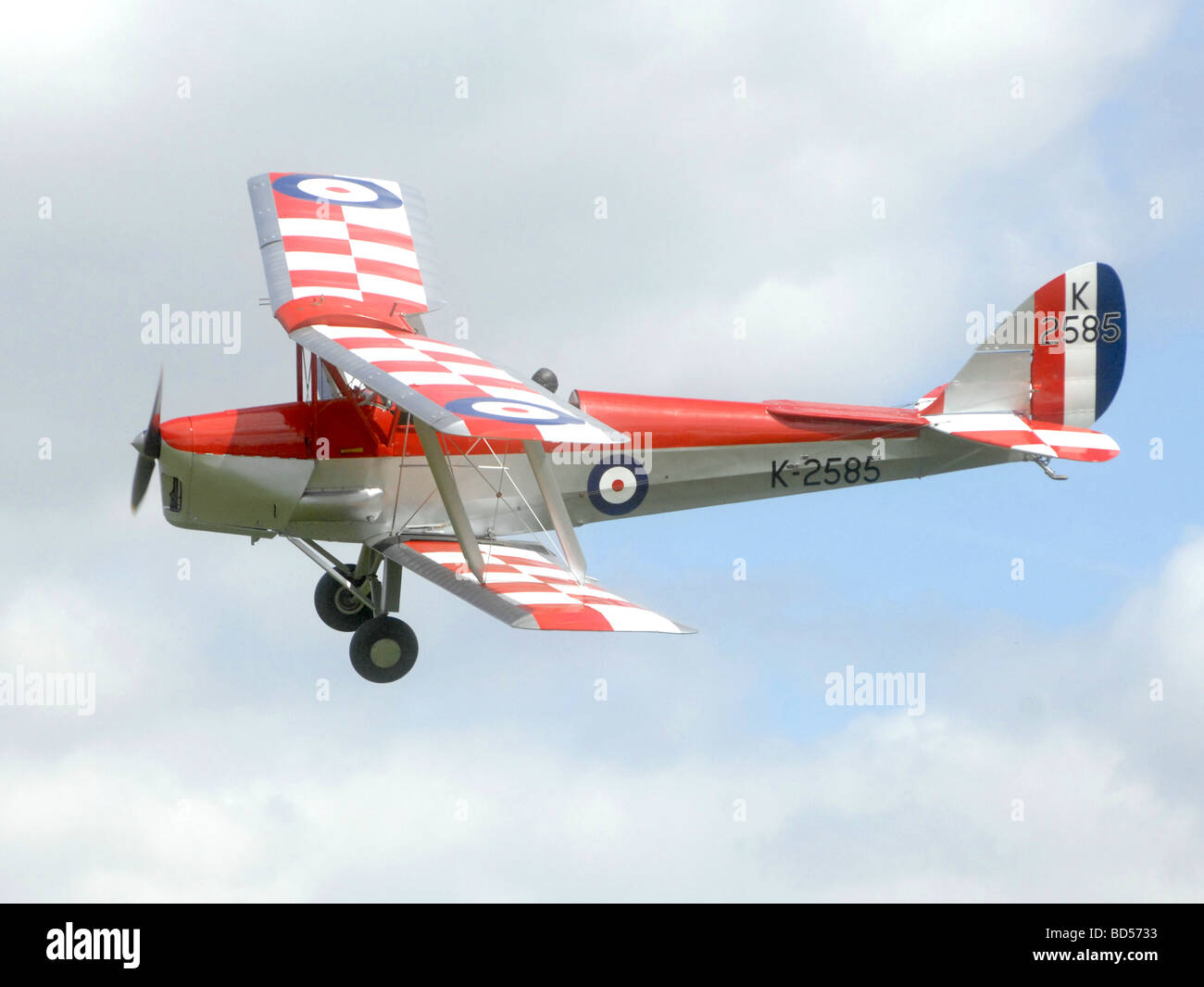 Luftfahrt Militärflugzeug fliegen Air Wing Tiger moth Stockfoto