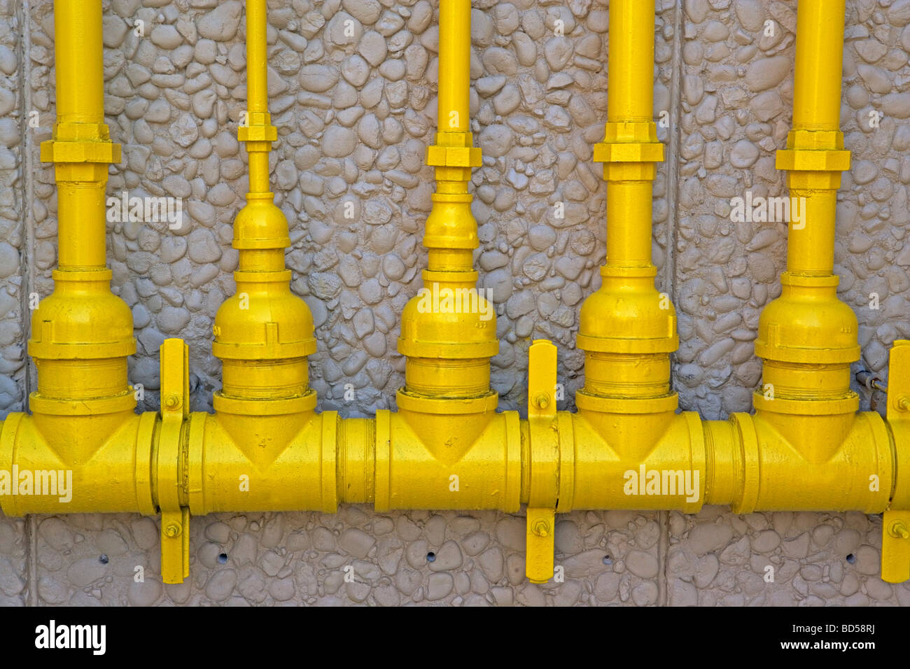 Wasserleitungen Stockfoto