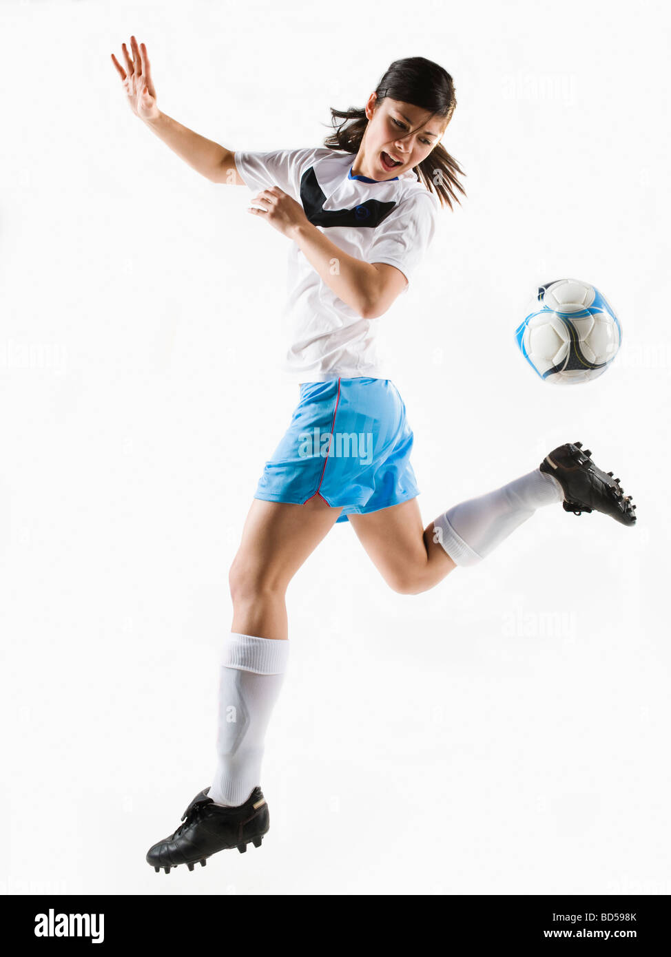 Ein Fußball-Spieler Stockfoto