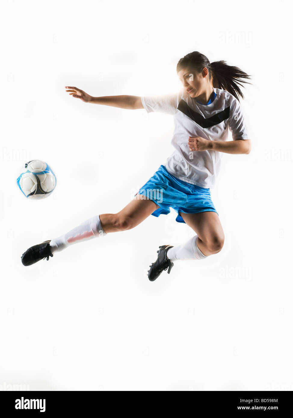 Ein Fußball-Spieler Stockfoto