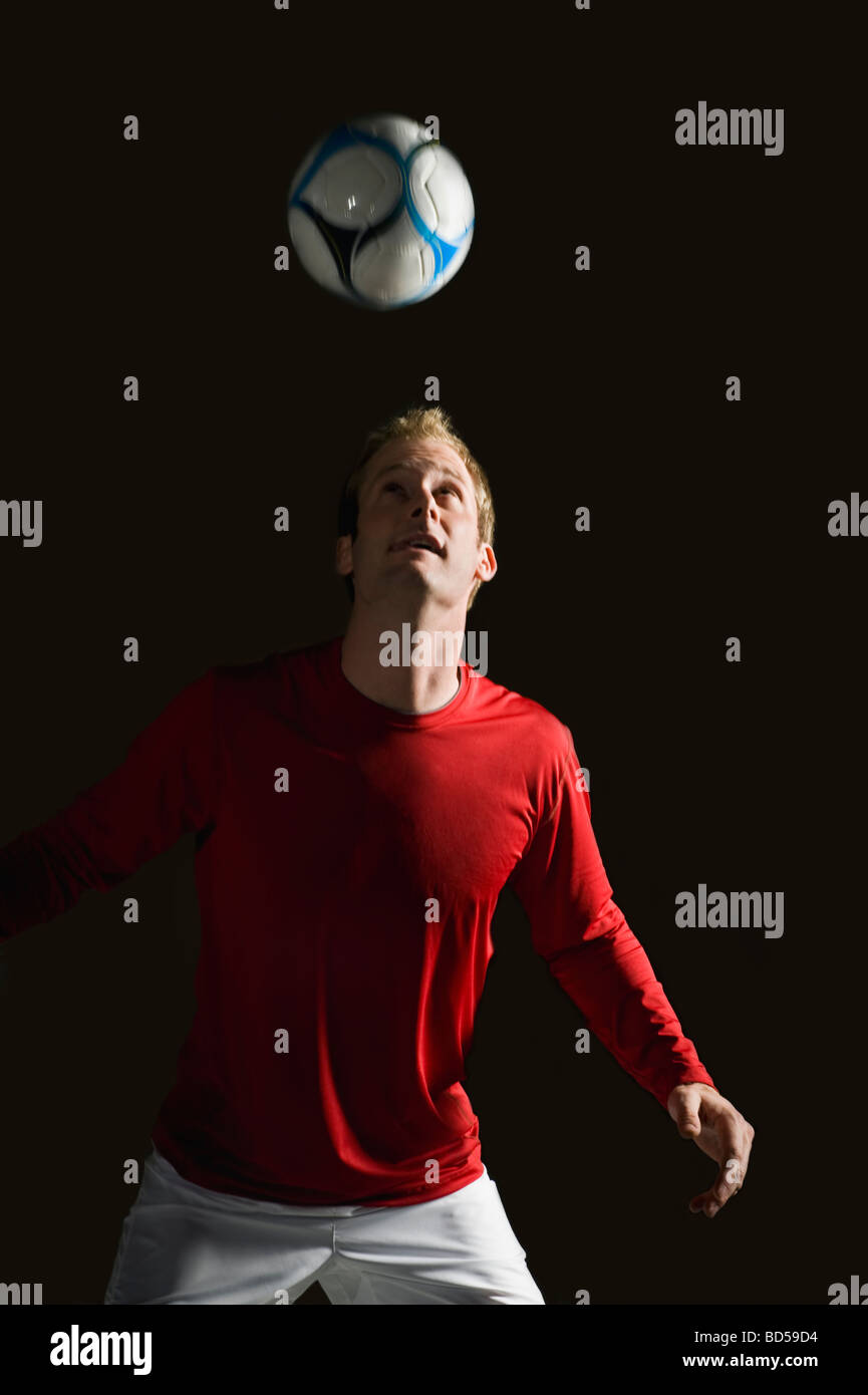 Ein Fußball-Spieler Stockfoto