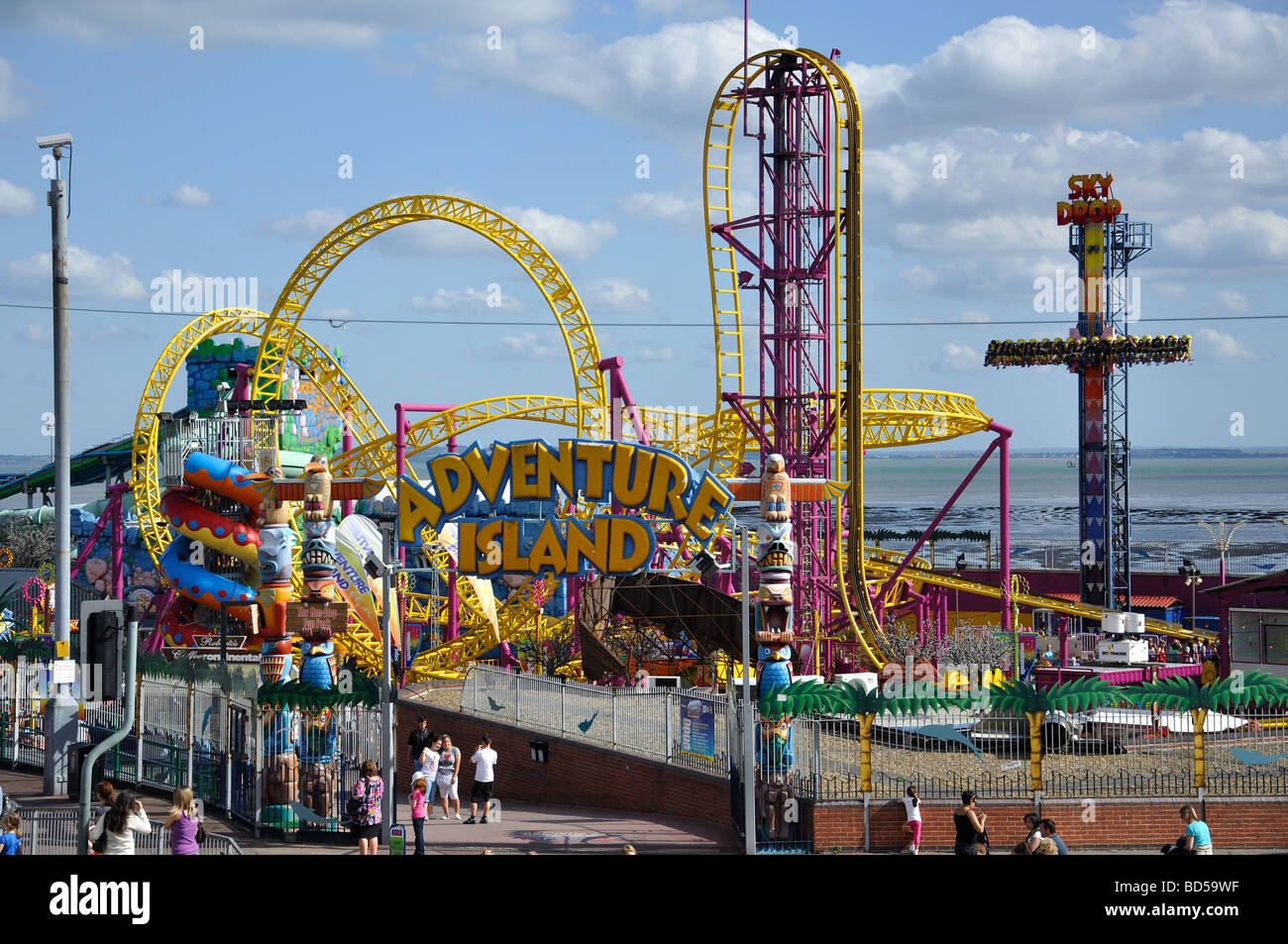 Adventure Island Themenpark, westlichen Esplanade, Southend-on-Sea, Essex, England, Vereinigtes Königreich Stockfoto