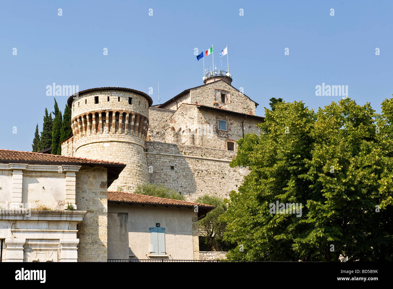 Brescia die Burg Stockfoto