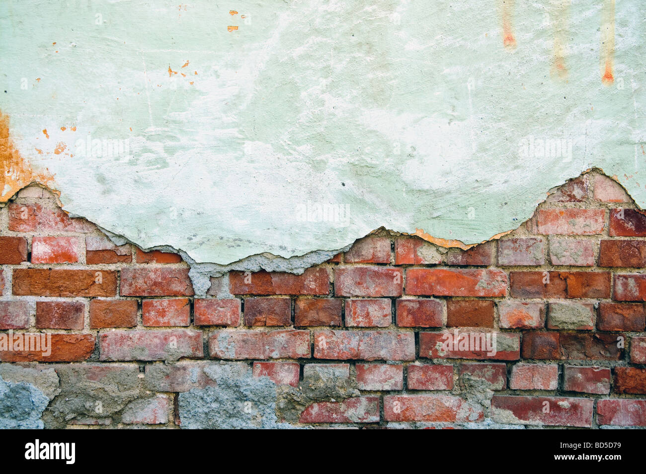 verwitterte veralteten alte Mauer Stockfoto