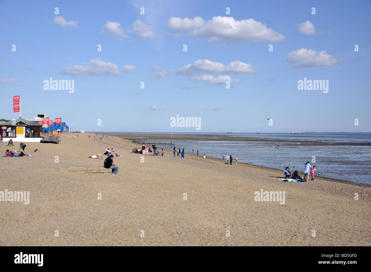 Strand und Promenade anzeigen, Southend-on-Sea, Essex, England, Vereinigtes Königreich Stockfoto