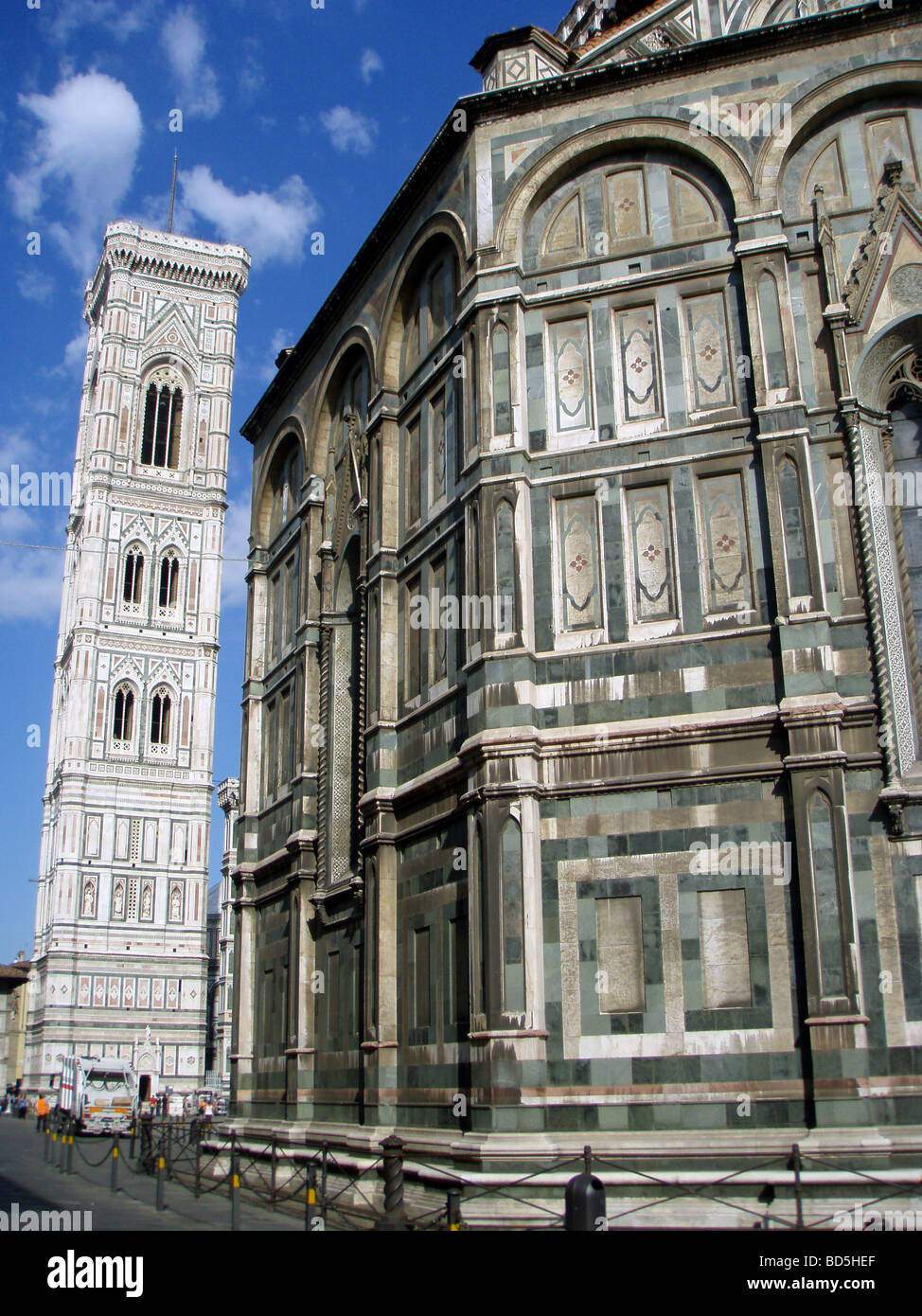 Florenz Duomo Kathedrale und Glockenturm in der Toskana in Italien Stockfoto