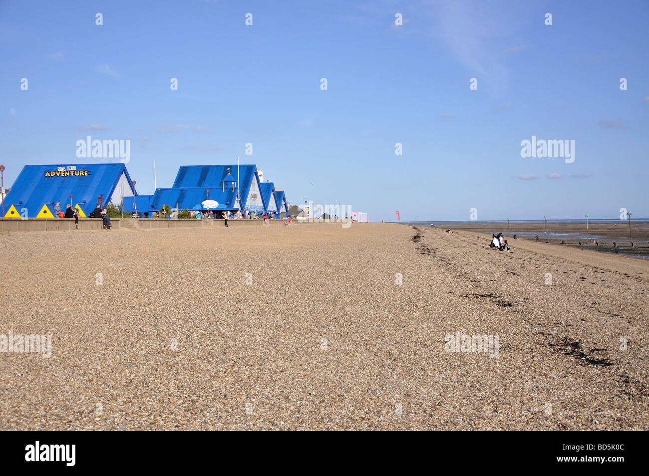Strand Blick, Southend-on-Sea, Essex, England, Vereinigtes Königreich Stockfoto
