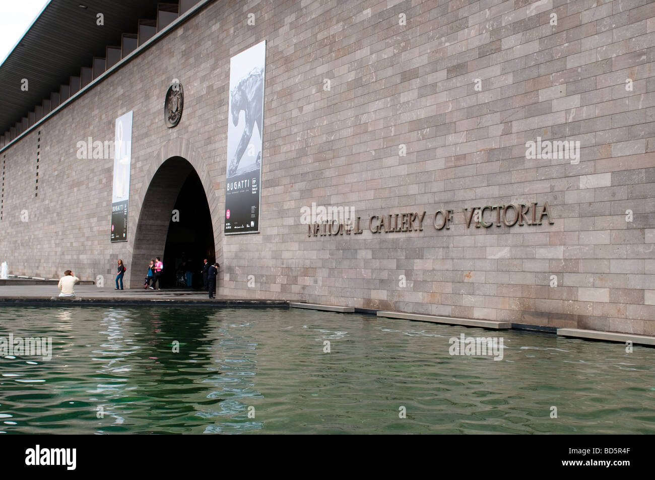 Haupteingang von der National Gallery of Victoria NGV International Melbourne Victoria Australia Stockfoto