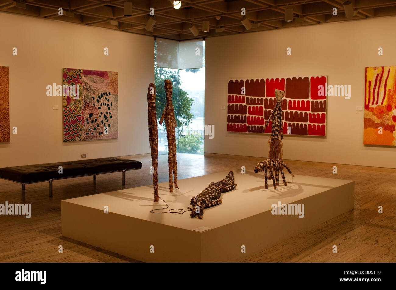Aborigines und Torres-Strait-Insulaner Galerie in Art Gallery "New South Wales" Sydney NSW Australia Stockfoto