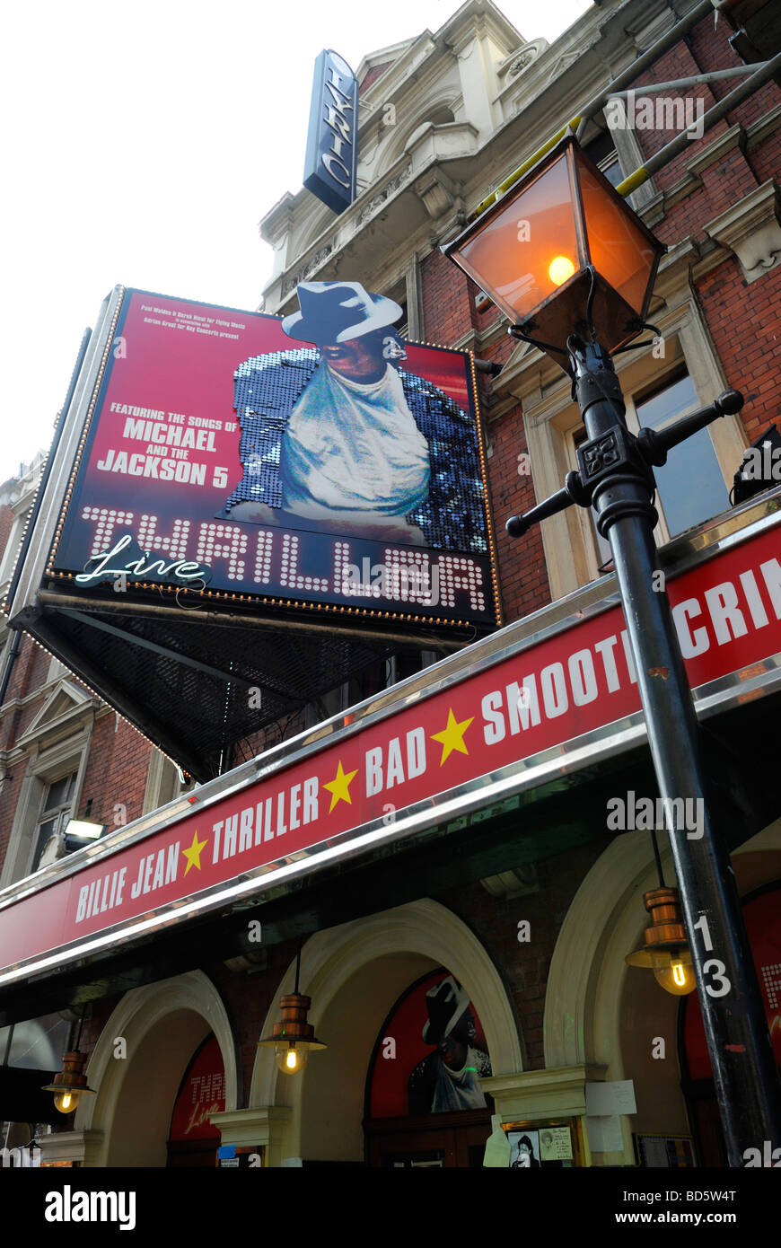 Thriller-Live-Show im Londoner Westend, mit den Songs von Michael Jackson, Lyric Theatre, London, Großbritannien - Juli 2009 Stockfoto