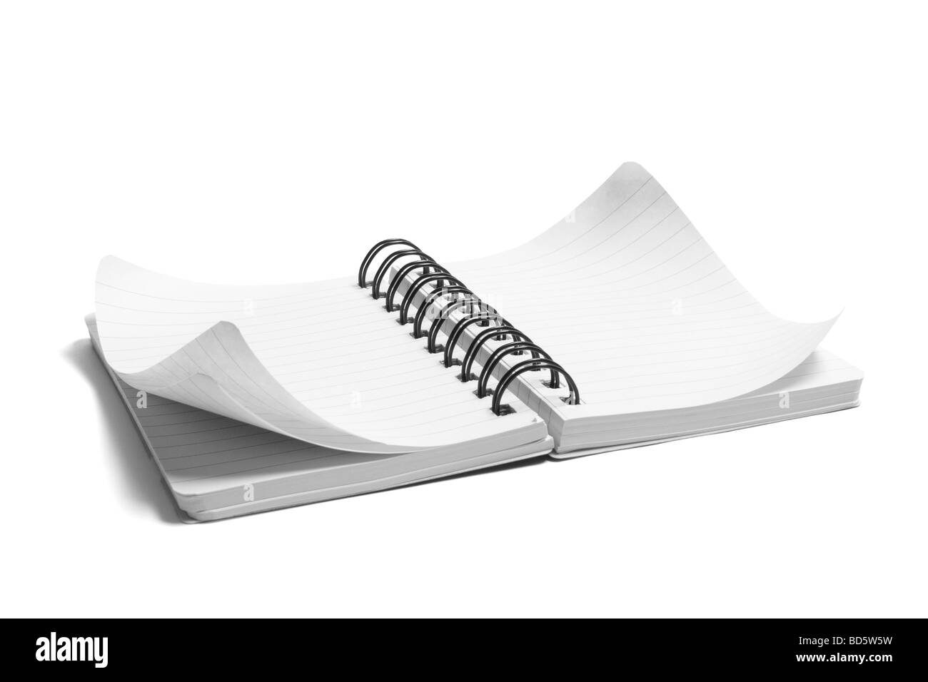 Spiral-Notizblock Stockfoto