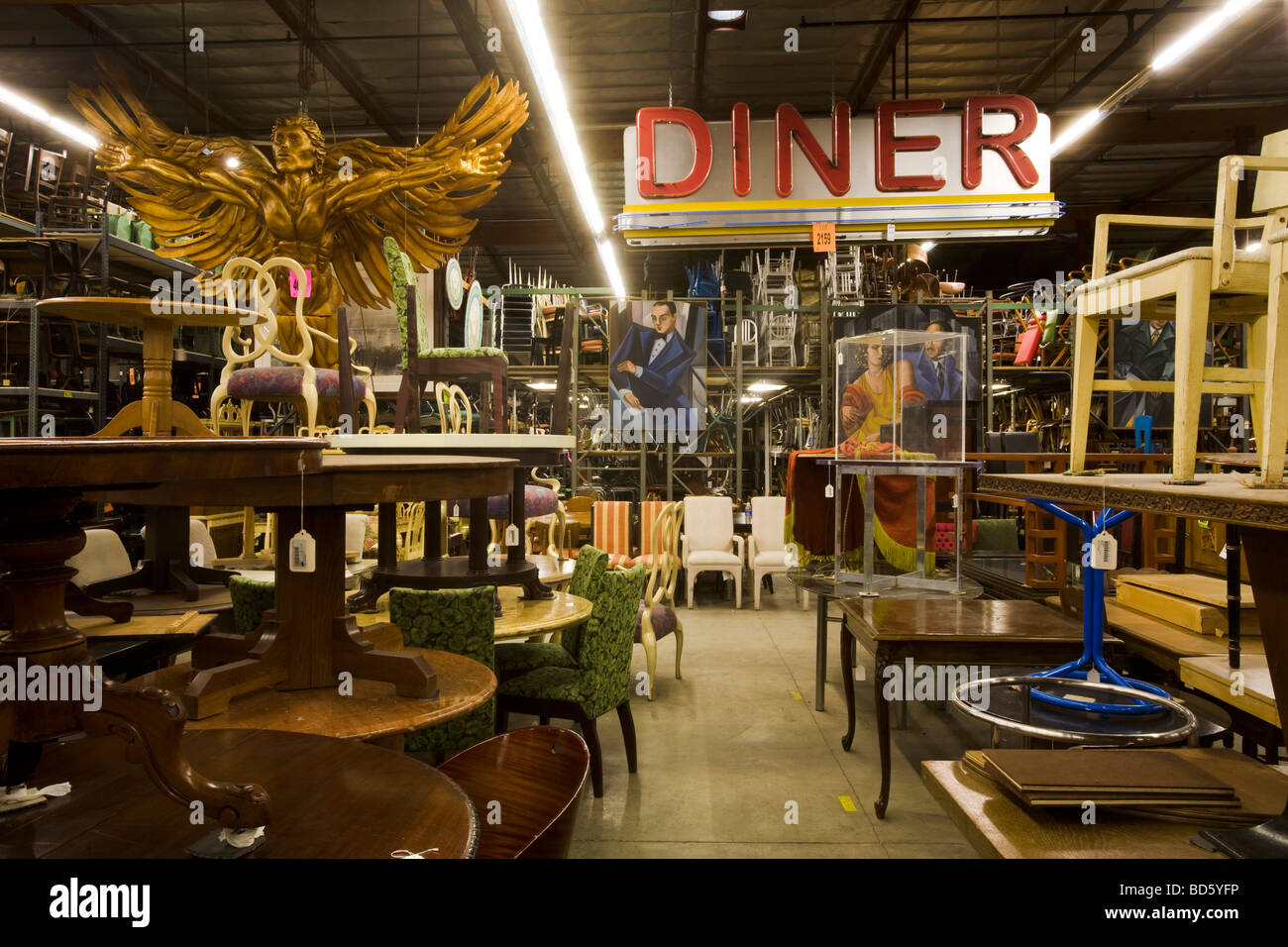 20. Jahrhunderts Requisiten North Hollywood Los Angeles Kalifornien Stockfoto