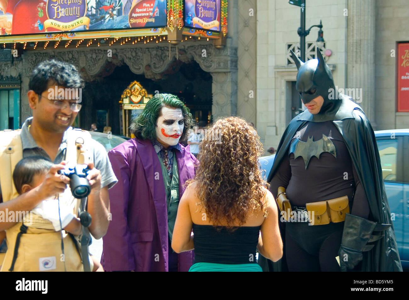 Batman Joker Superhelden Hollywood Stockfoto