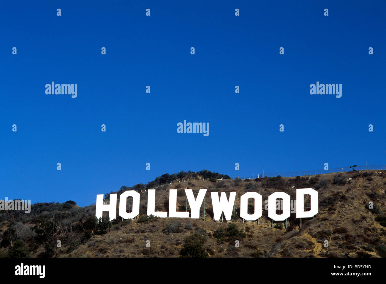 Das Hollywood-Schild Stockfoto