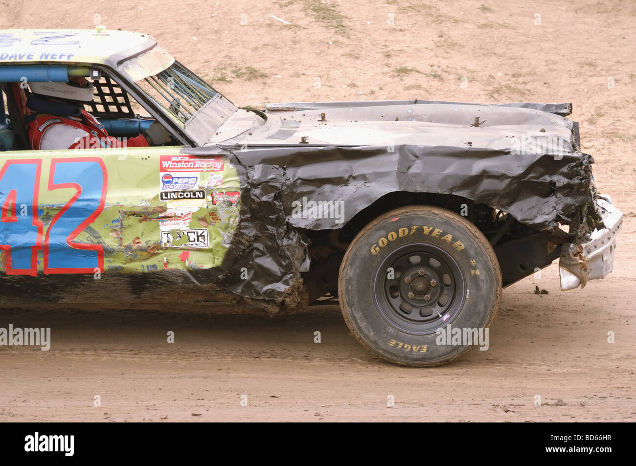 Stock Car Racing Fahrzeuge Stockfoto