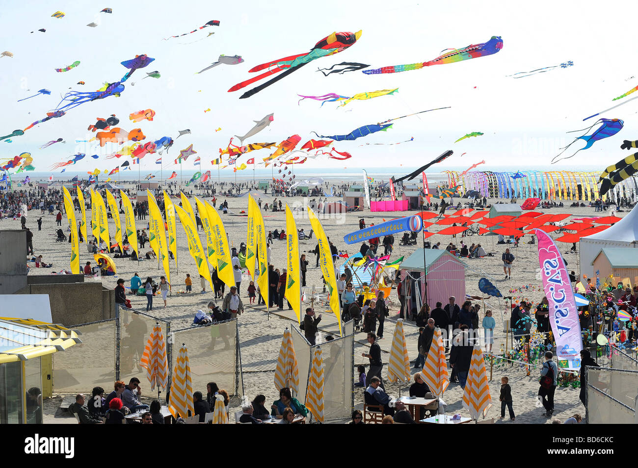 Berck-Sur-Mer (62): International Kite Festival (2009) Stockfoto