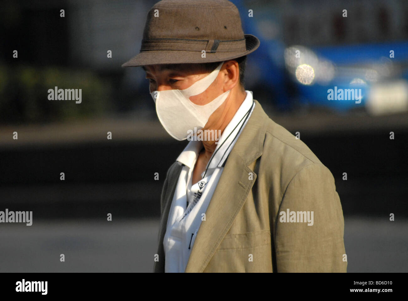 Japan, Tokio: Schweinegrippe, Influenza Pandemie Warnstufe 6. 2009/05/20 Stockfoto