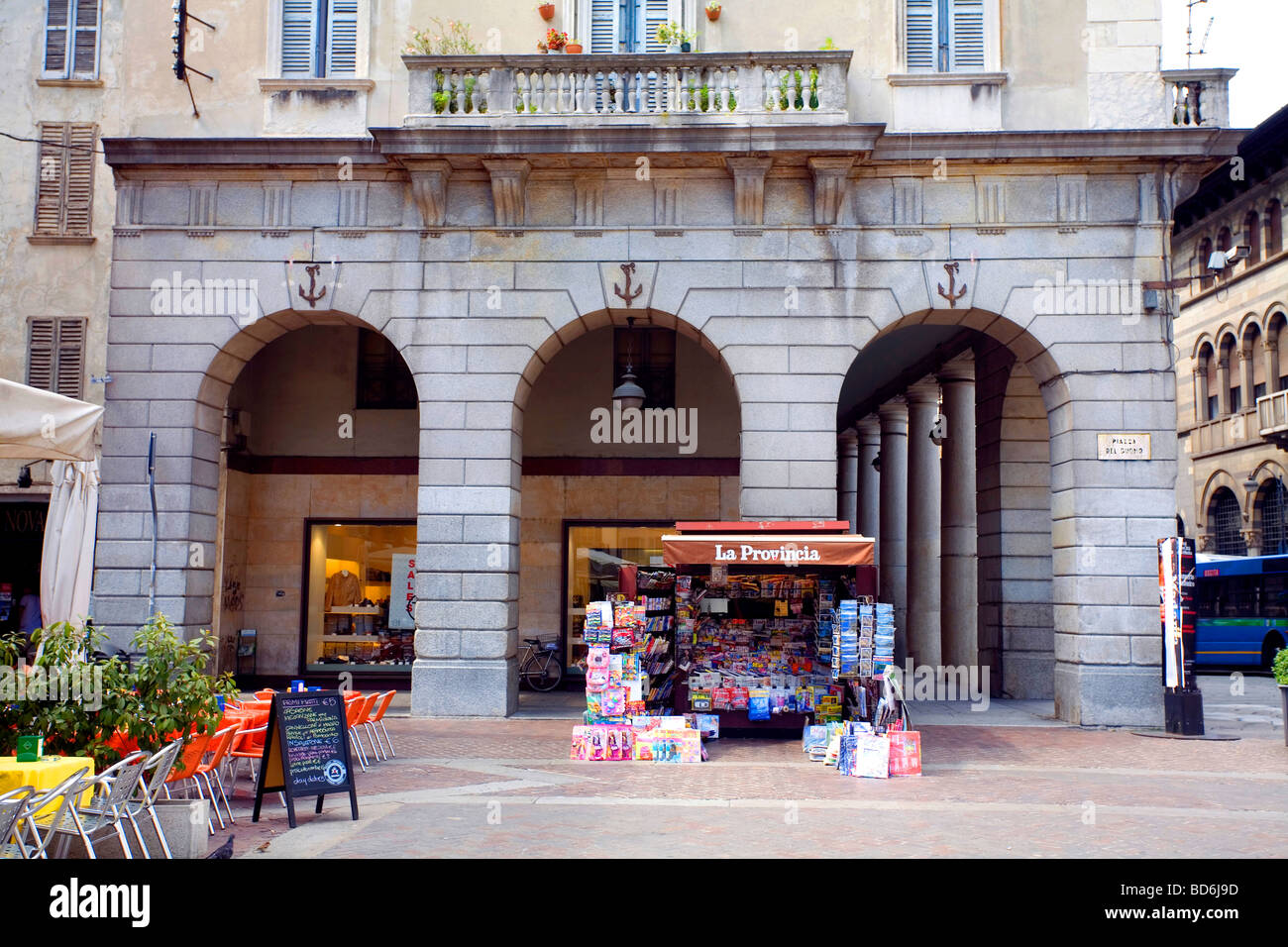 Piazza Duomo in Como am Comer See-Lombardei-Italien Stockfoto