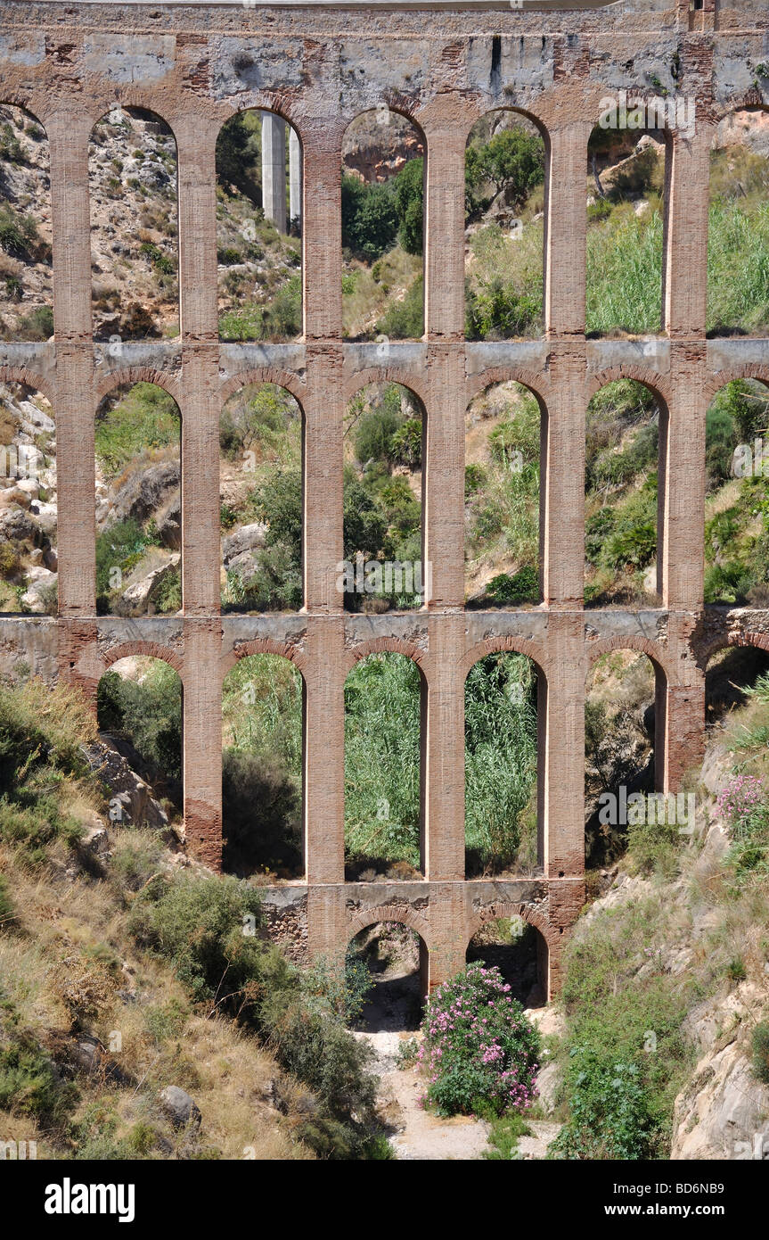 Puente del Aguila, Maro, Costa del Sol, Provinz Malaga, Andalusien, Spanien Stockfoto
