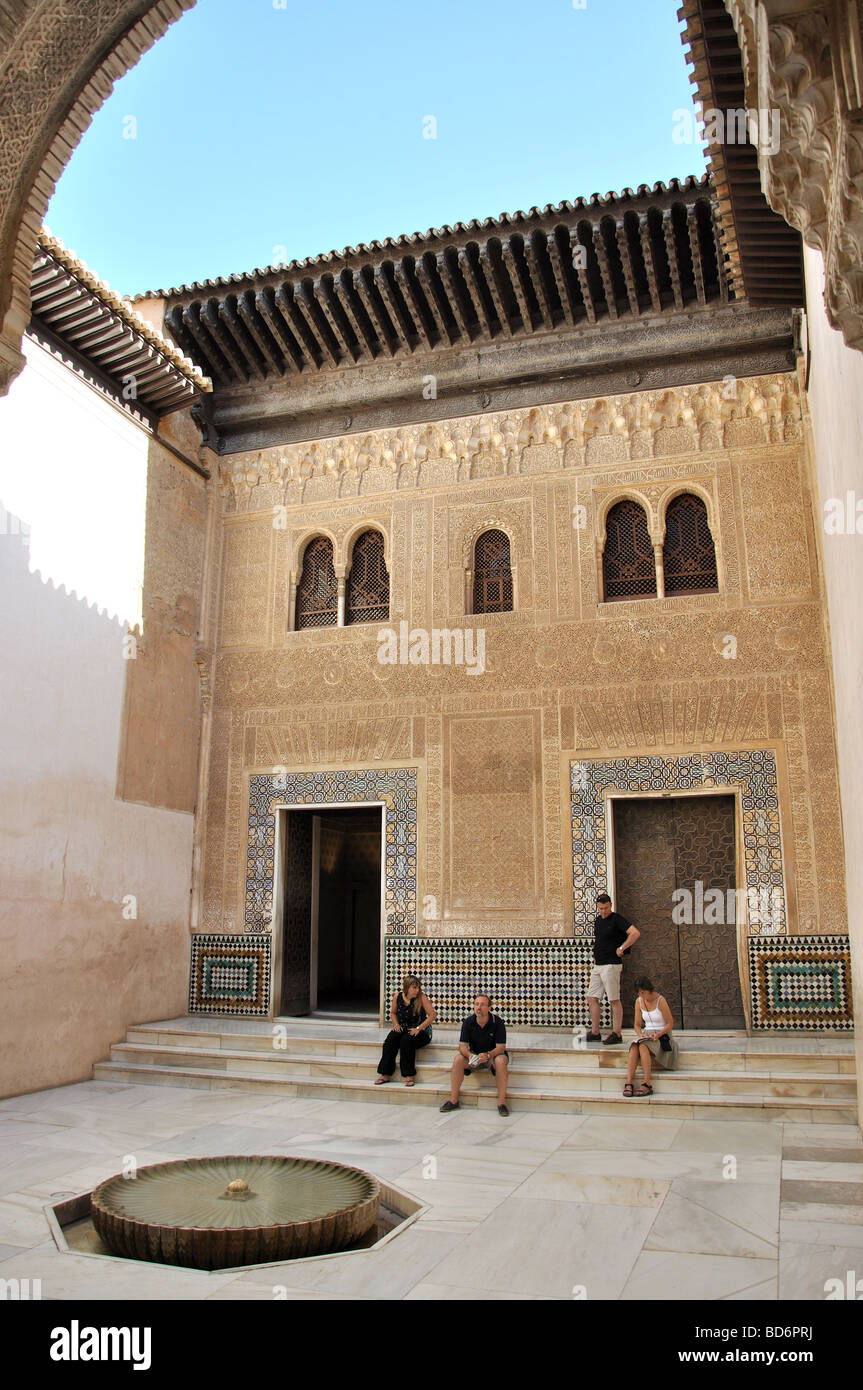 Patio del Cuarto Dorado, Palacio Nazaries, La Alhambra, Granada, Provinz Granada, Andalusien, Spanien Stockfoto Patio del Cuarto Dorado, Palacio Nazaries, La Alhambra, Granada, Provinz Granada, Andalusien, Spanien Stockfoto