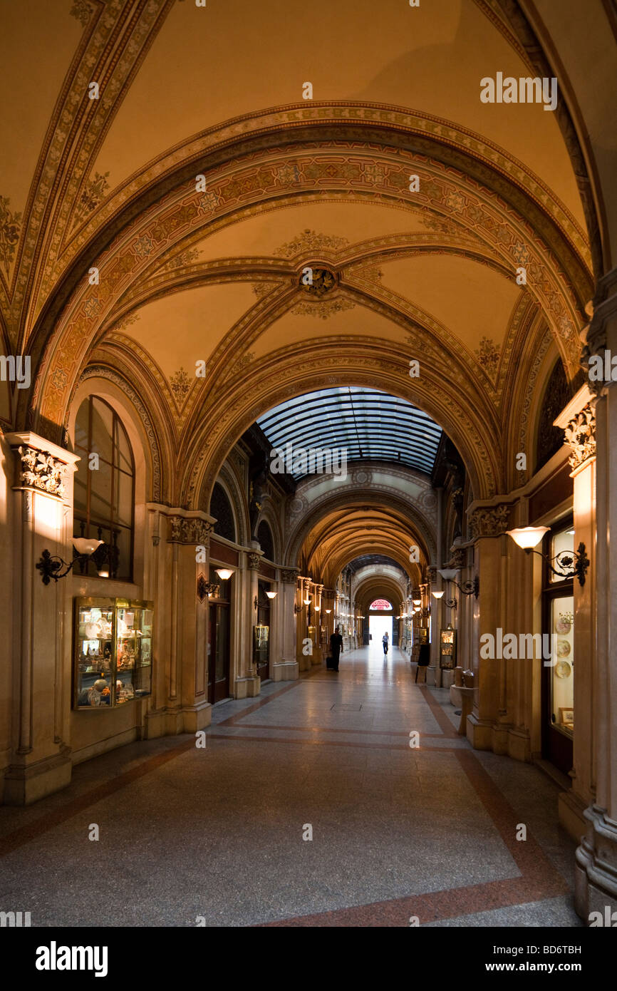 Freyung Passage, Palais Ferstel, Wien, Österreich Stockfoto