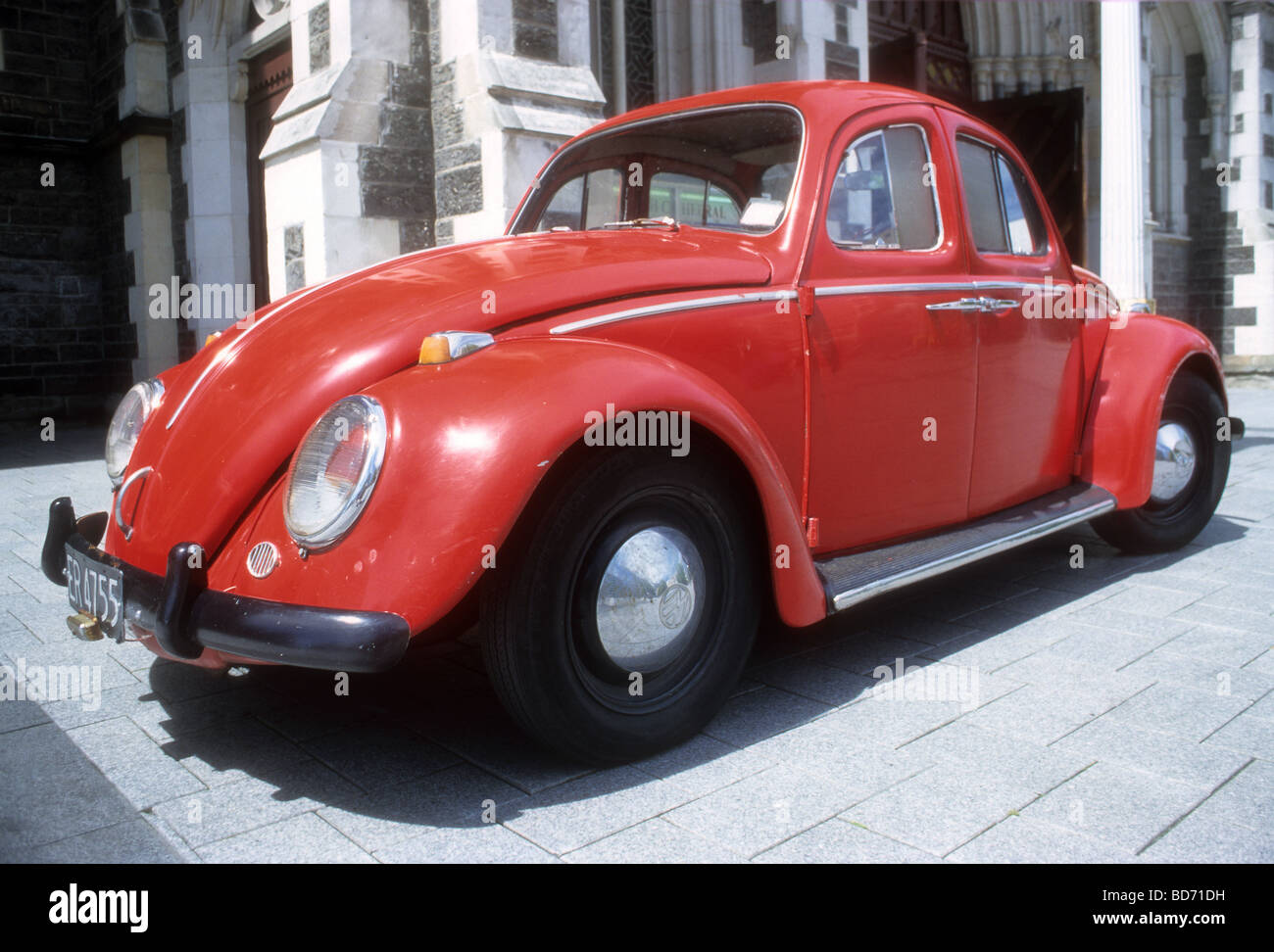 Die benutzerdefinierte VW Käfer gehören zum Assistenten eine lokale Persönlichkeit in Christchurch Neuseeland Stockfoto