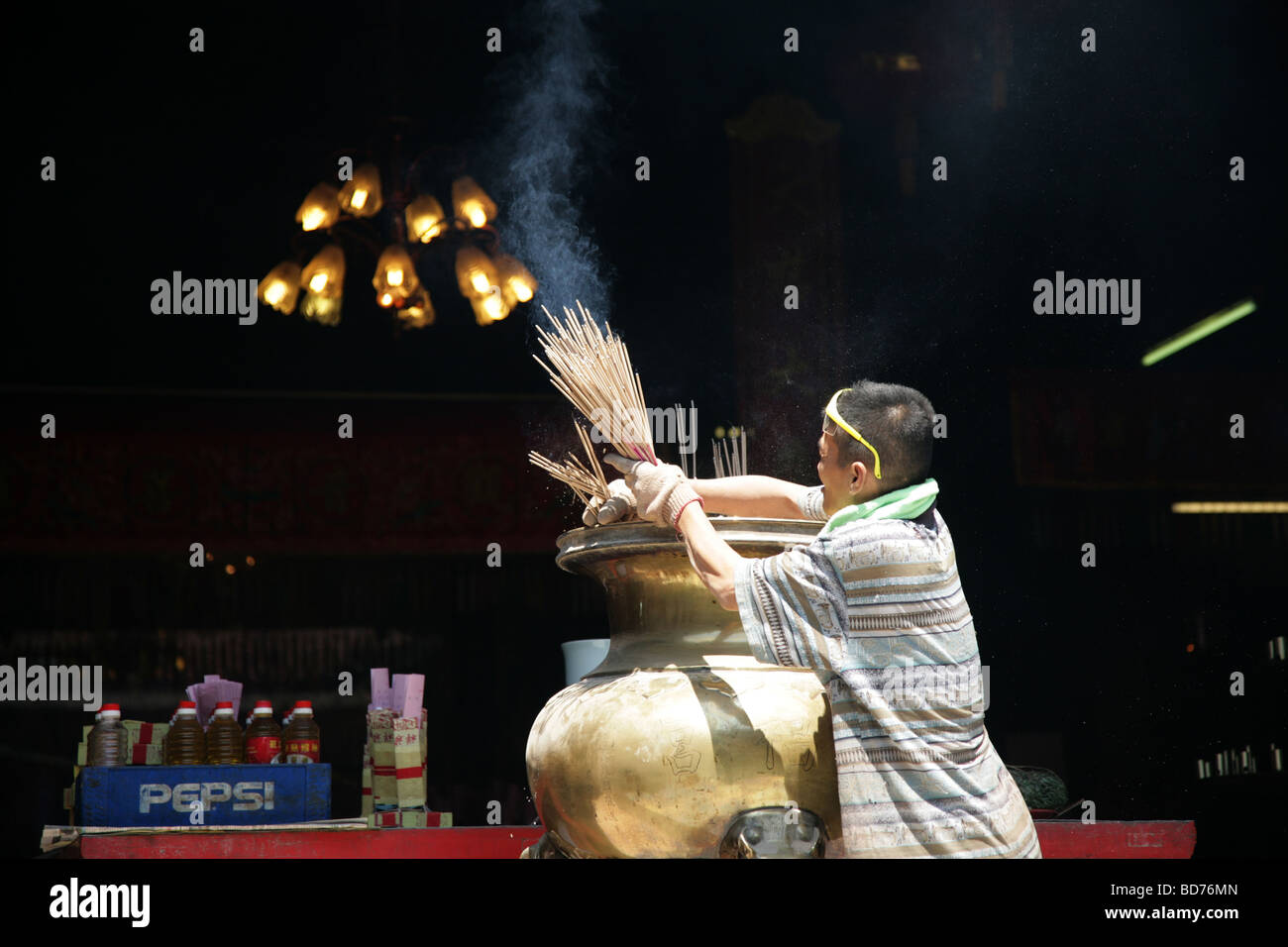 Kong Hock Keong, chinesischen Tempel der Göttin der Barmherzigkeit, George Town in Penang, Malaysia Stockfoto