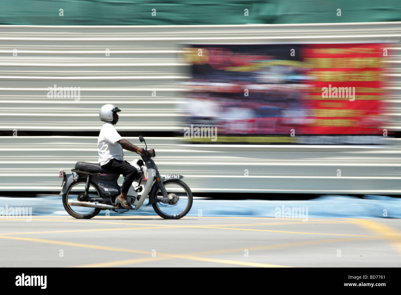 Verkehr in George Town in Penang, Malaysia Stockfoto