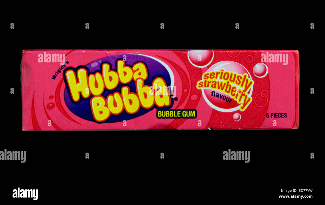 Hubba Bubba Bubblegum im Studio gedreht Stockfoto