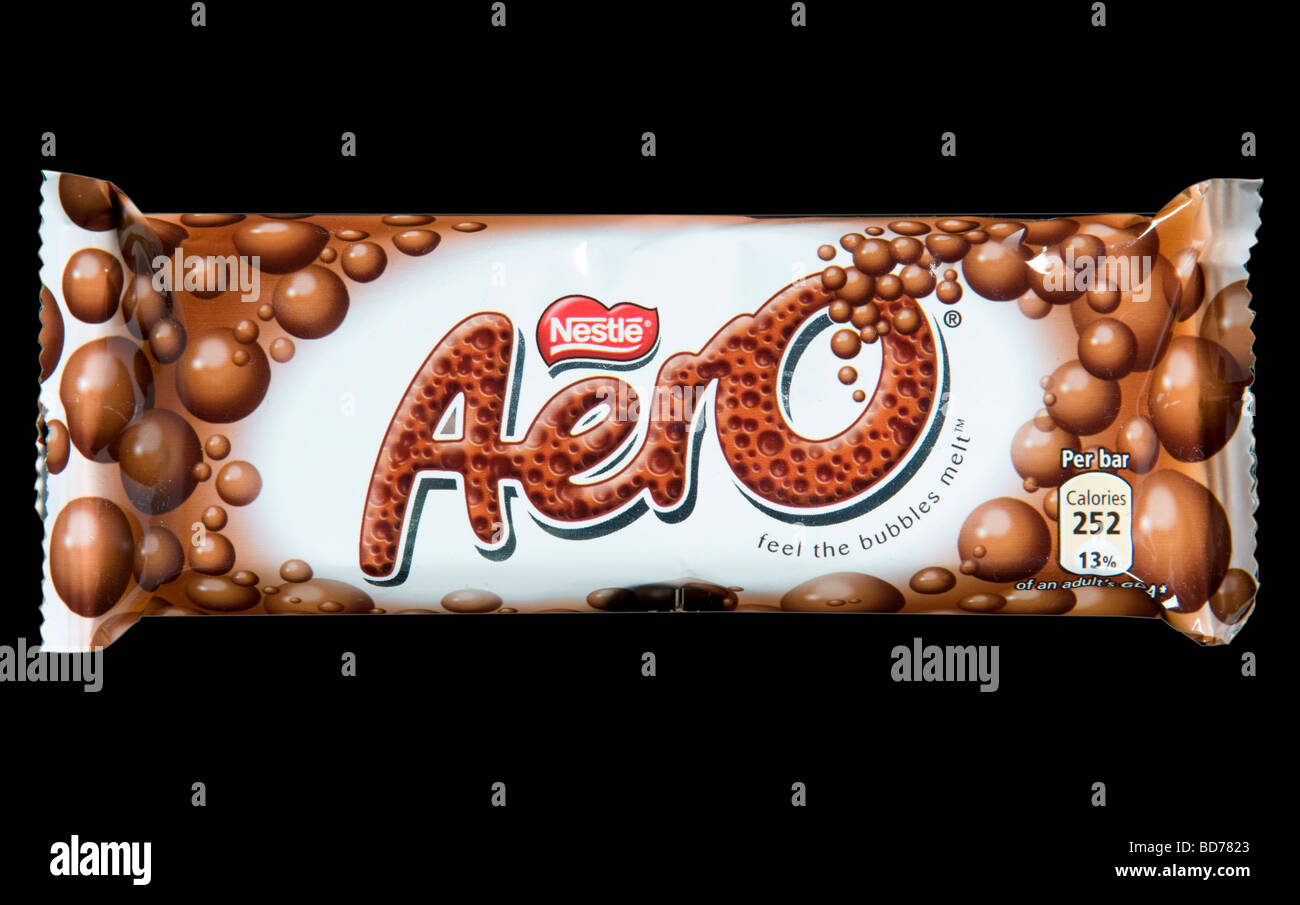 Nestle Aero Schokoriegel im Studio gedreht Stockfoto