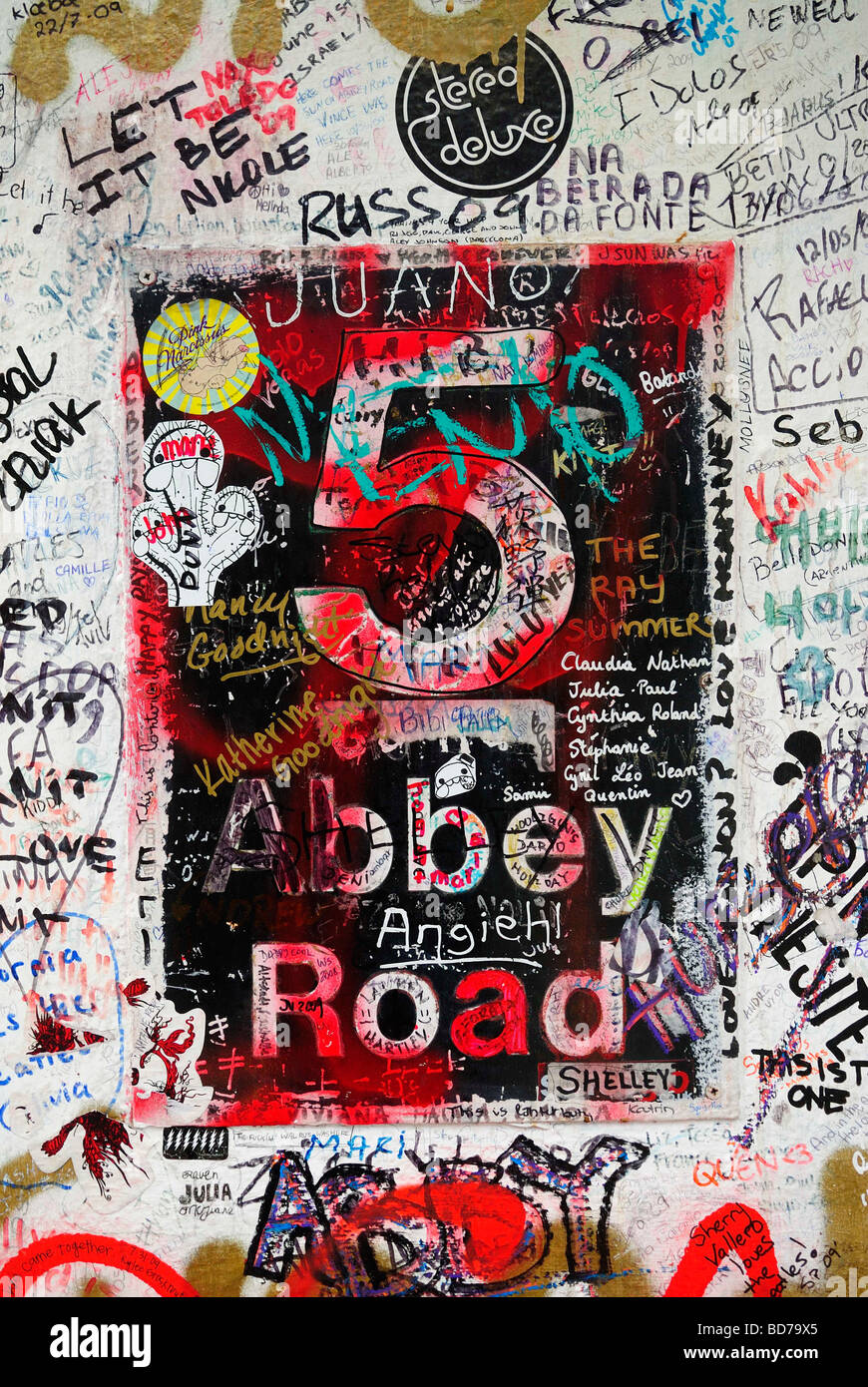 Abbey Road Studios, St John's Wood, London, Großbritannien, 08.08.2009 Stockfoto