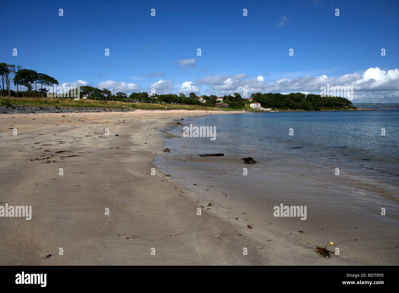 Helens bay grüne Küste Award Strand jetzt Teil des Crawfordsburn Country Park in der Nordgrafschaft nach Nordirland Vereinigtes Königreich Stockfoto