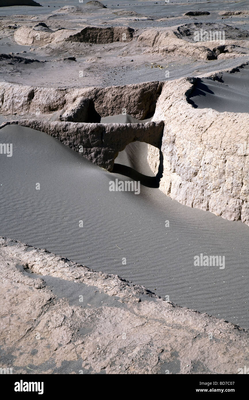 Das Dorf Tulor, archäologischen Ruinen in der Atacama-Wüste, in der Nähe von San Pedro de Atacama, Chile Stockfoto