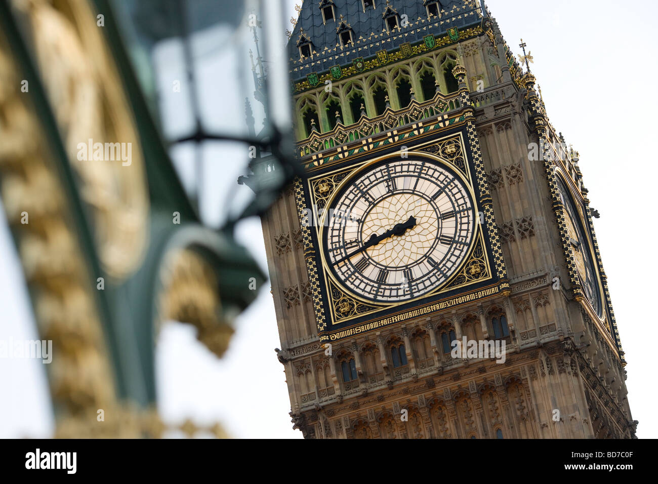 Big Ben von der Westminster Bridge Stockfoto