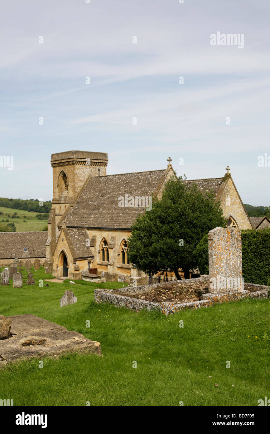 Kirche von St. Barnabas Snowshill Gloucestershire, England Stockfoto