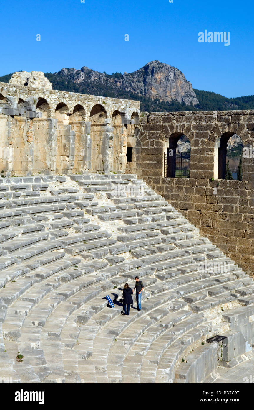 Römisches Amphitheater Stockfoto