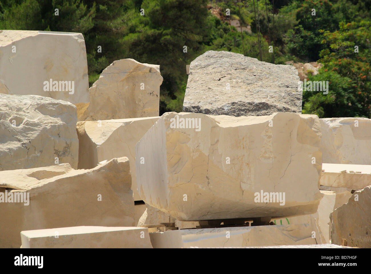 Marmor-Block Marmor-Steinbruch 01 Stockfoto
