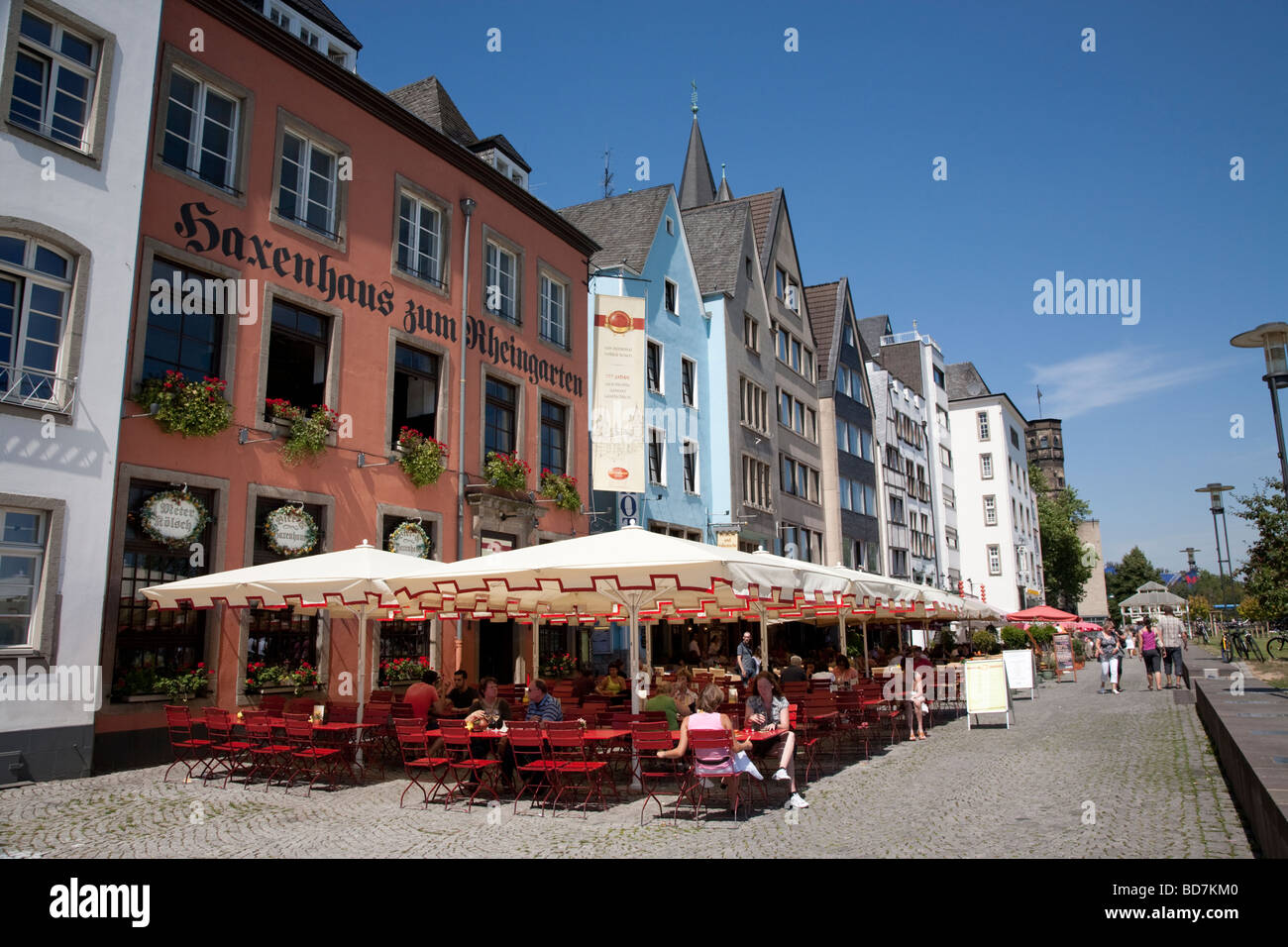 Rheingarten Altstadt Altstadt Köln Stockfoto