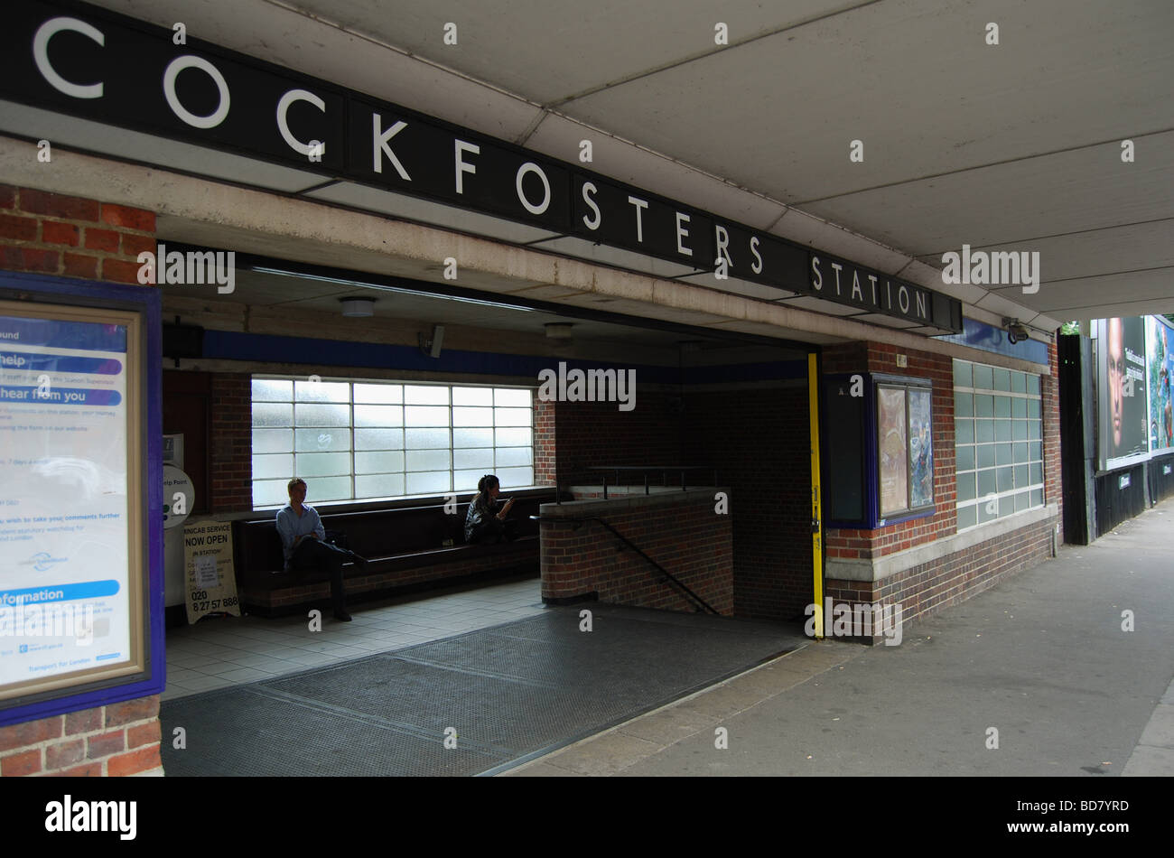 Cockfosters U-Bahn Station Eingang, Cockfosters, Nord-London Stockfoto