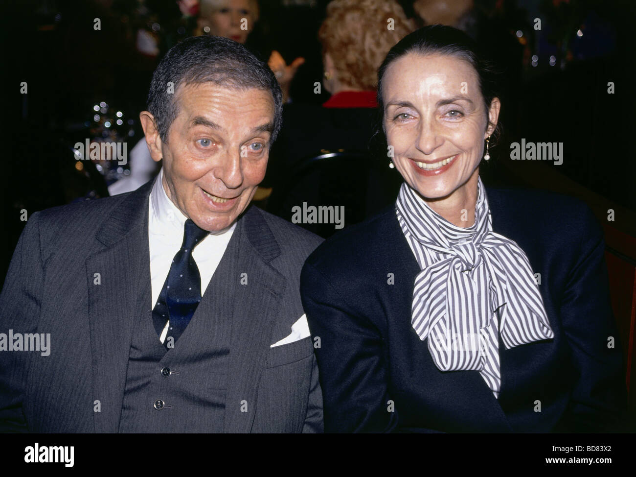 Braun, Pinkas, 7.1.1923 - 24.6.2008, Schweizer Schauspieler, halbe Länge, mit seiner Frau Ingrid Resch, Buchpräsentation, München, Deutschland, 21.1.1993, Stockfoto