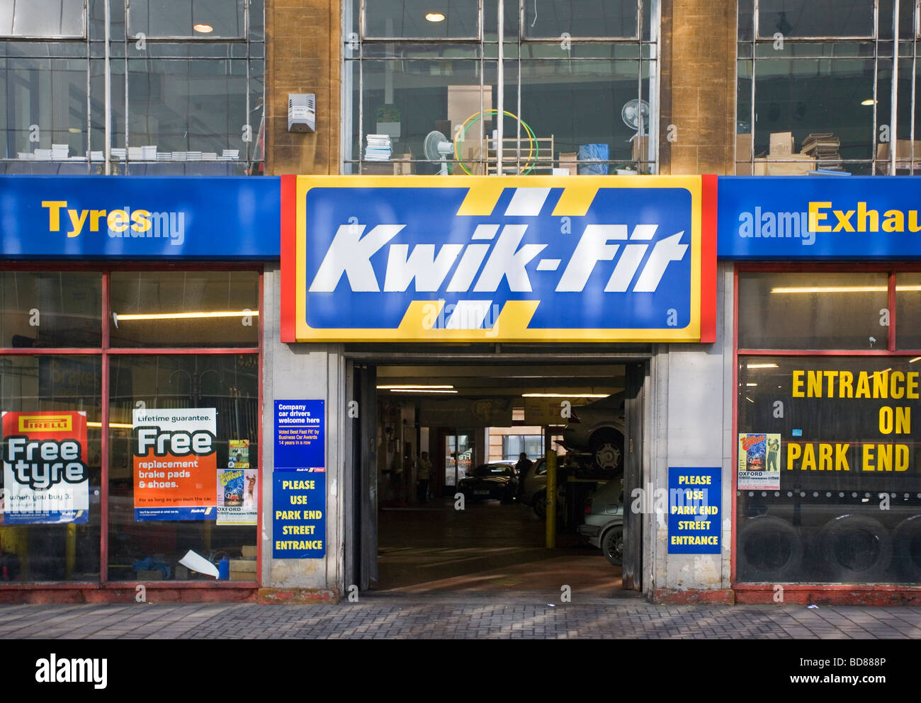 Kwik-fit Stockfoto