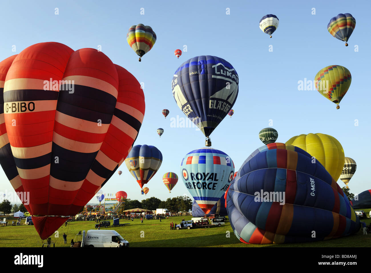 Bristol International Balloon Fiesta 2009 Stockfoto