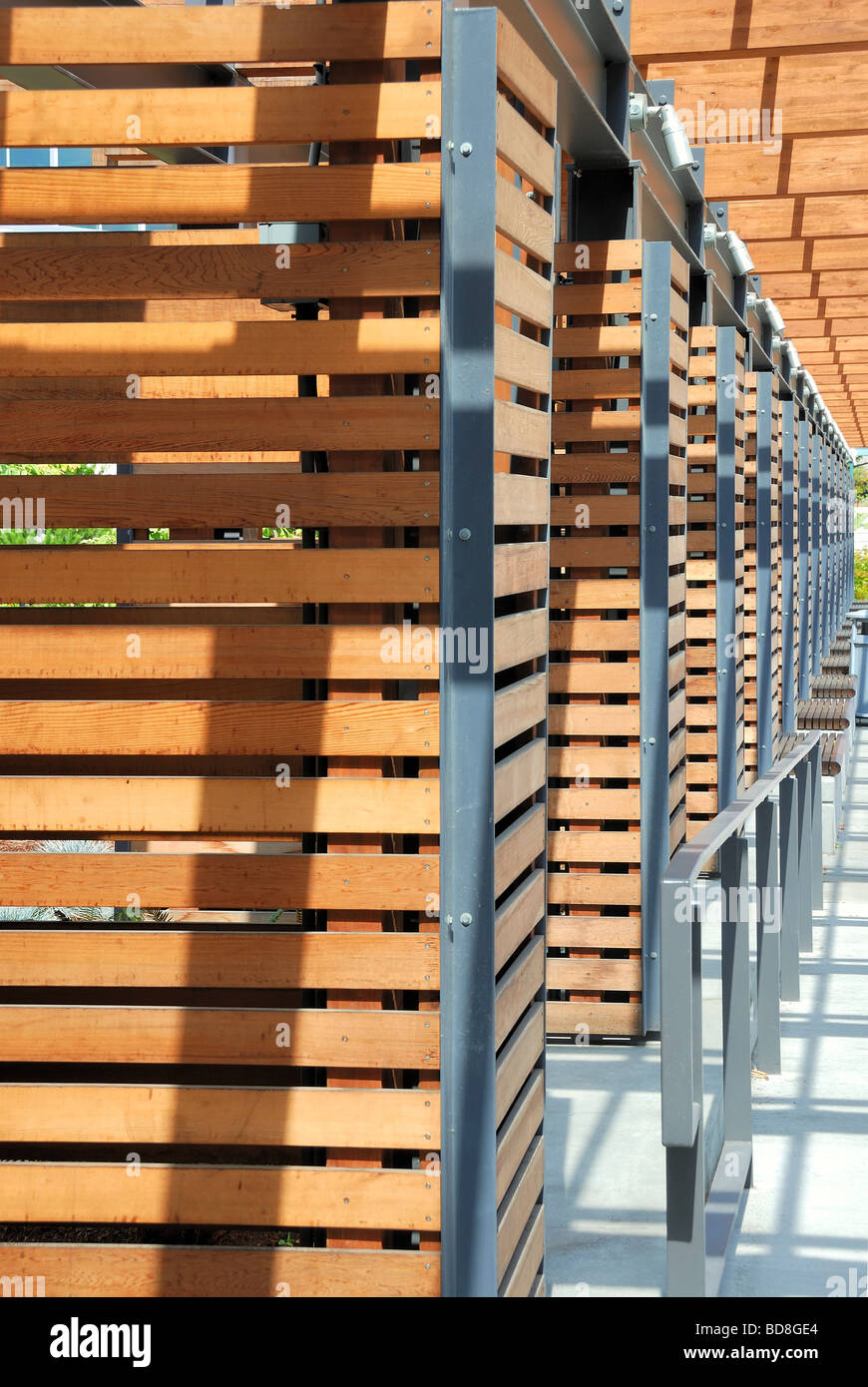 Bellevue-Rathaus Außenanlagen. Stockfoto