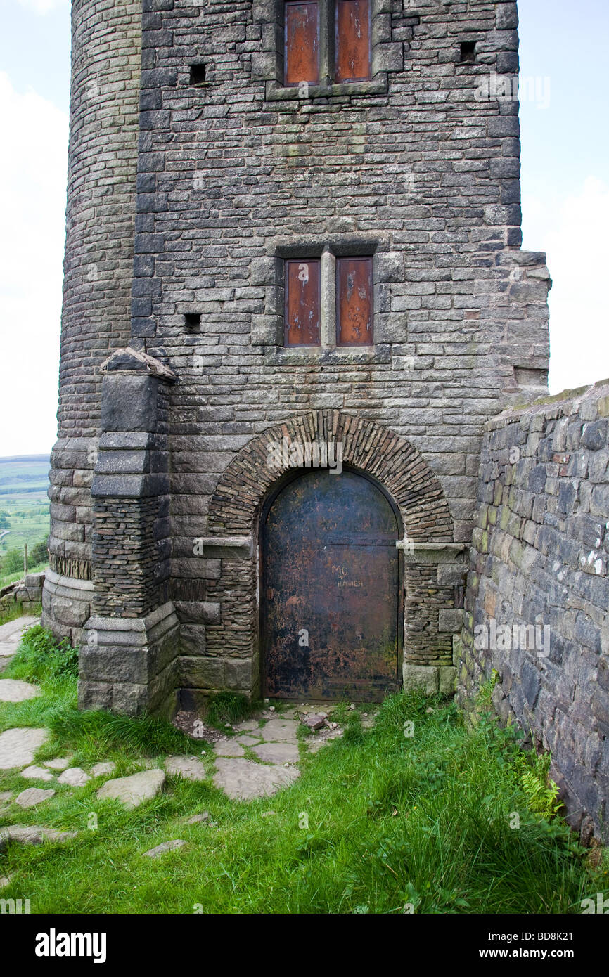 Der Taubenschlag Turm (auch bekannt als Taube) in Rivington terrassierten Gärten, Lancashire, UK Stockfoto