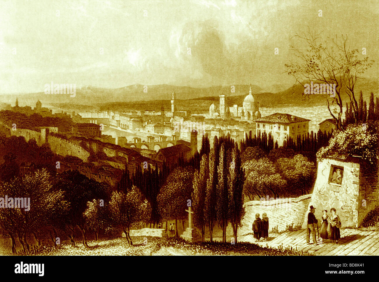 Florenz Payne s Universum 1847 Stockfoto