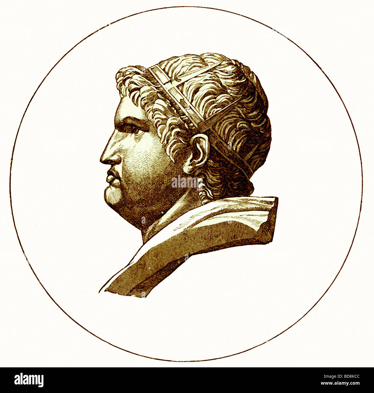 Nero Illustration aus Cassell s illustrierte Weltgeschichte von Edward Ollier 1890 Stockfoto