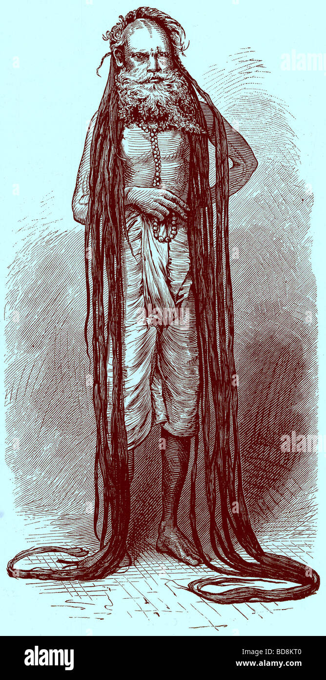 Indischen Fakir Illustration aus indischen Bilder von W Urwick religiöses Traktat-Gesellschaft C 1870 Stockfoto